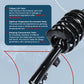 Vextone Front Strut Assembly Kit for 1996-2007 Ford Taurus, 1996-2005 Mercury Sable  – Noise Reduction & Comfort Upgrade – Replaces OEM 171615 (Pair)