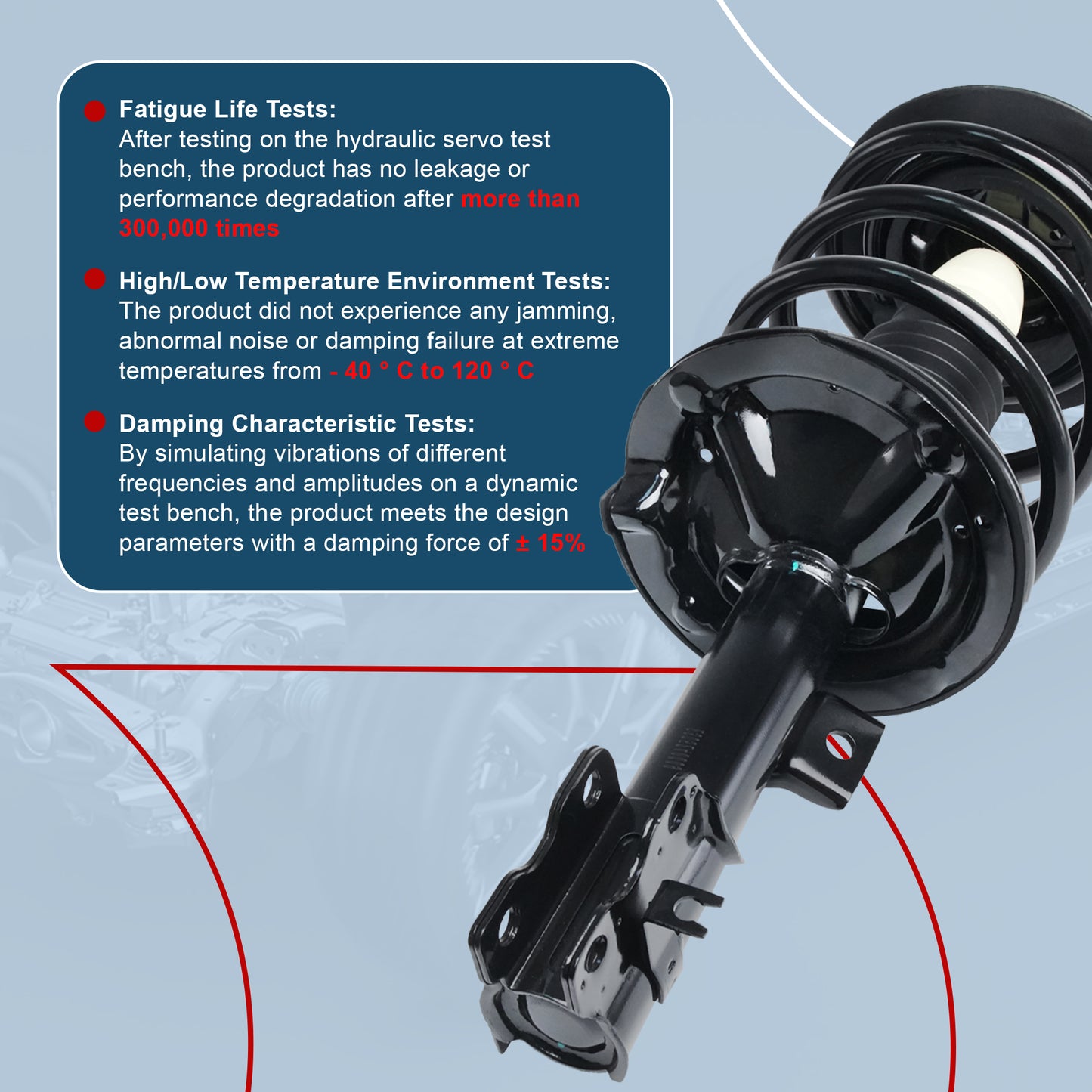 Vextone Front Strut Assembly Kit for Nissan Altima 2002 2003 2004 2005 2006 3.5L V6(NO 2005 Altima S) – Noise Reduction & Comfort Upgrade – Replaces OEM 171427 171426 (Pair)