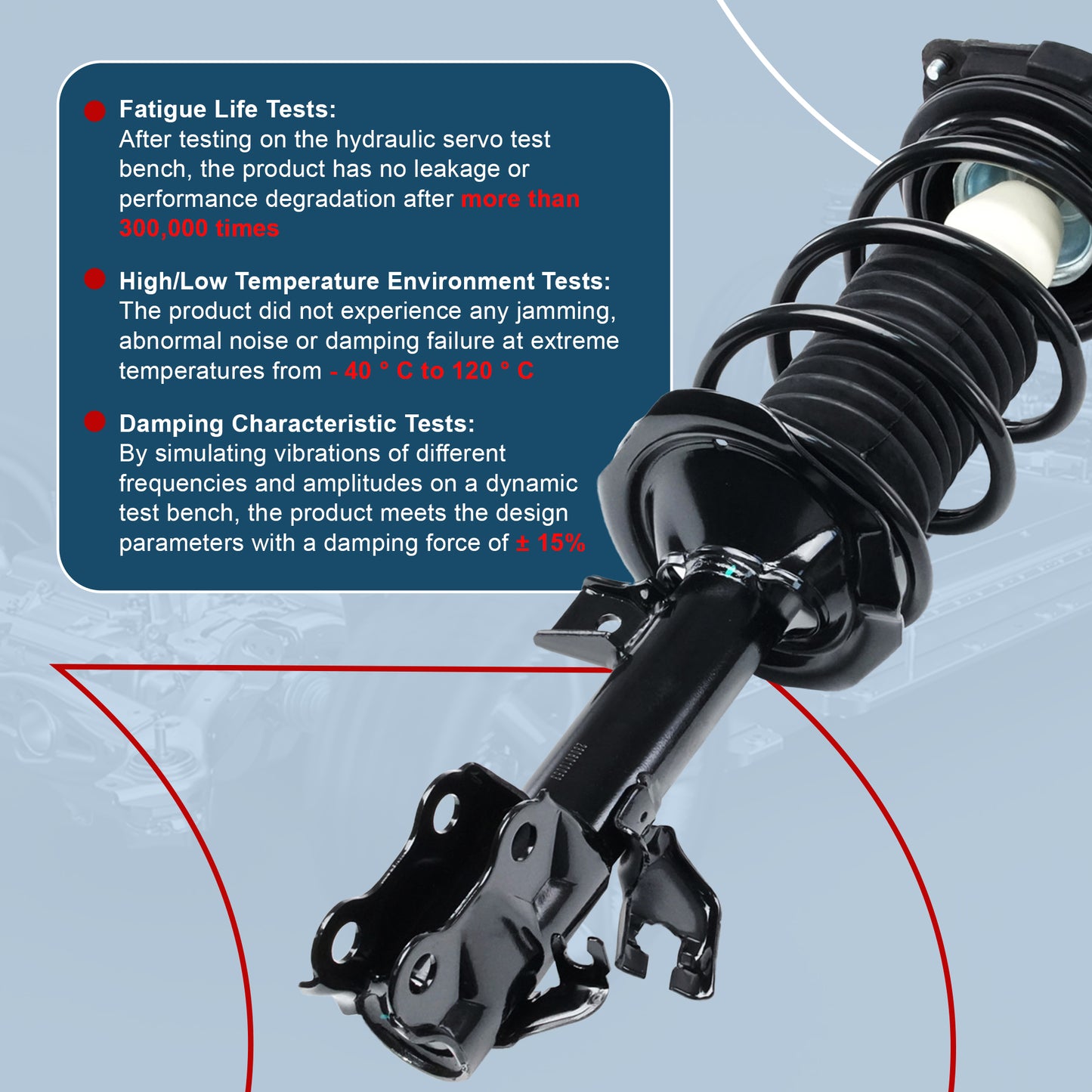 Vextone Front Strut Assembly Kit for Nissan Versa 2007 2008 2009 2010 2011 2012 (2012 Only Hatchback)  – Noise Reduction & Comfort Upgrade – Replaces OEM 172351 172352 (Pair)