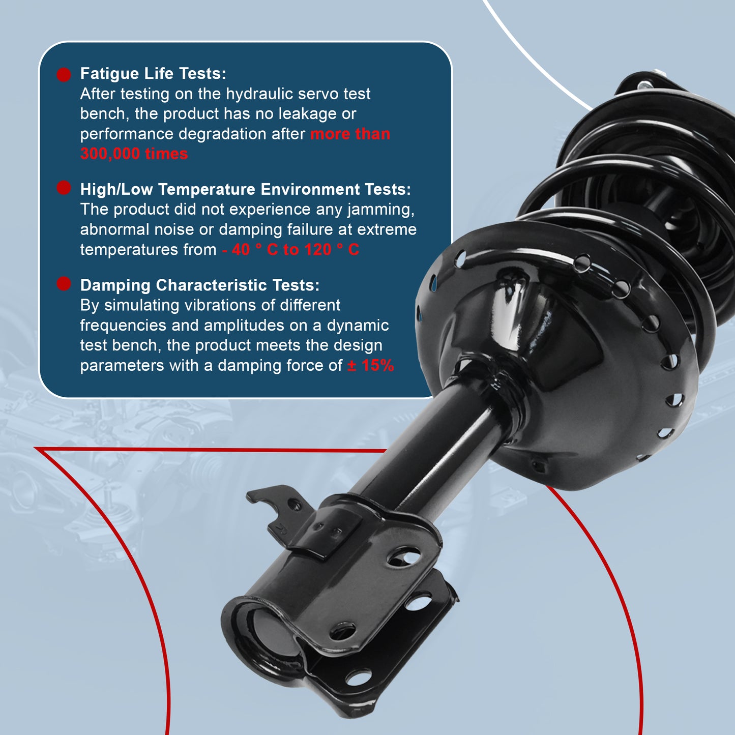 Vextone Front Strut Assembly Kit for 2005 2006 2007 2008 2009 Subaru Outback (NO 2007 3.0 R) – Noise Reduction & Comfort Upgrade – Replaces OEM 172565 172566 272565 272566 (Pair)