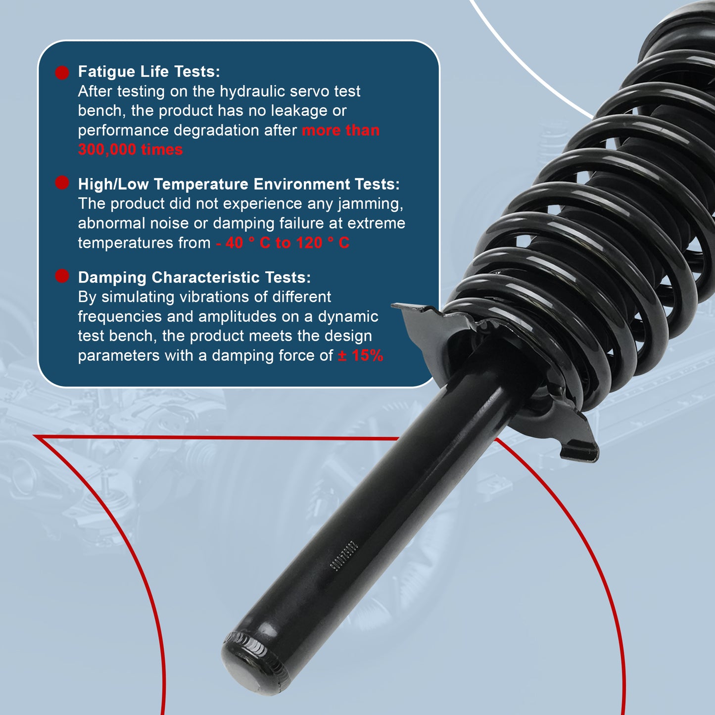 Vextone Front Strut Assembly Kit for 1998 1999 2000 2001 2002 Honda Accord, 2001 2002 2003 Acura CL – Noise Reduction & Comfort Upgrade – Replaces OEM 171691L 171691R (Pair)