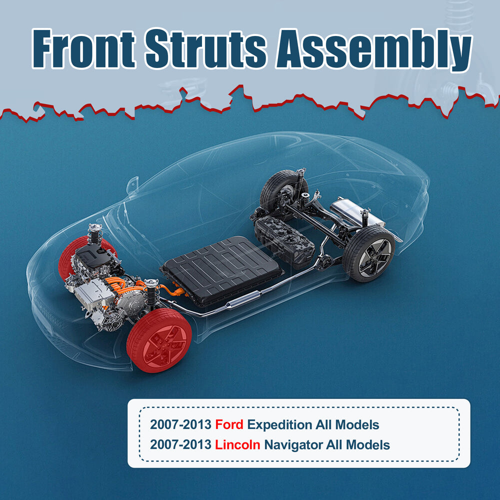 Vextone Front Struts Shock Absorbers Coil Spring Assembly Fit for 2007-2013 Ford Expedition & Lincoln Navigator All Models – Noise Reduction & Comfort Upgrade – Replaces OEM 171138 (1PC)