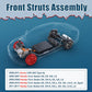 Vextone Front Strut Assembly Kit for 2006 - 2011 Honda Civic Acura CSX – Noise Reduction & Comfort Upgrade – Replaces OEM 172286 172287 (Pair)